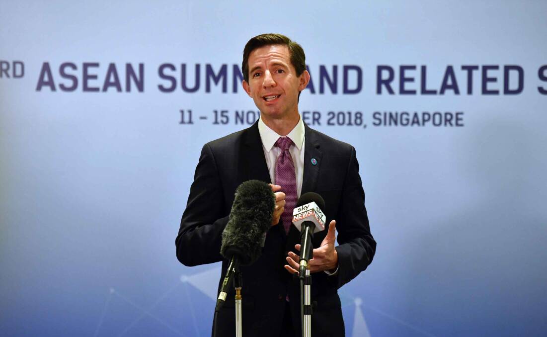 Tough deal: Trade Minister Simon Birmingham is negotiating with the EU over Australia's access to the 481 no-hormone beef quota. Photo by Mick Tsikas.