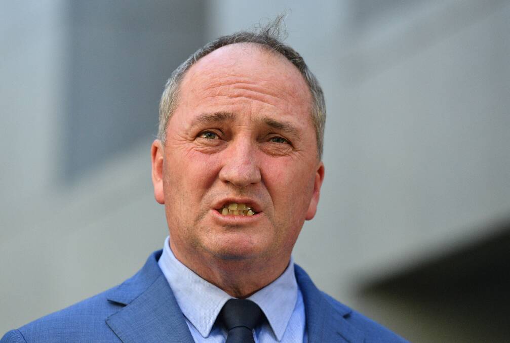 Former deputy prime minister Barnaby Joyce. Photo Mick Tsikas.