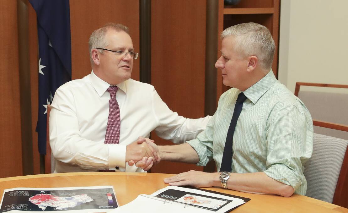 PM Scott Morrison formed the Coalition agreement with Nats Leader and Deputy PM Michael McCormack.