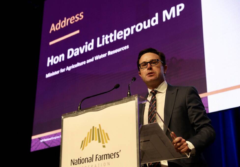 Agriculture and Water Minister David Littleproud.