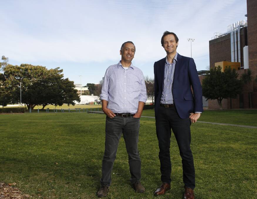 UNSW Hydrology Professor Asish Sharma with the study's lead author, postdoctoral fellow at UNSW’s Water Research Centre, Conrad Wasko.