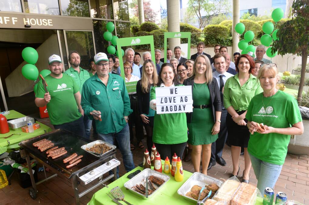 The team at National Farmers Federation headquarters in Canberra celebrated Ag Day with a sausage sizzle which was thankfully free of controversy over where the onion goes on the sandwich. 