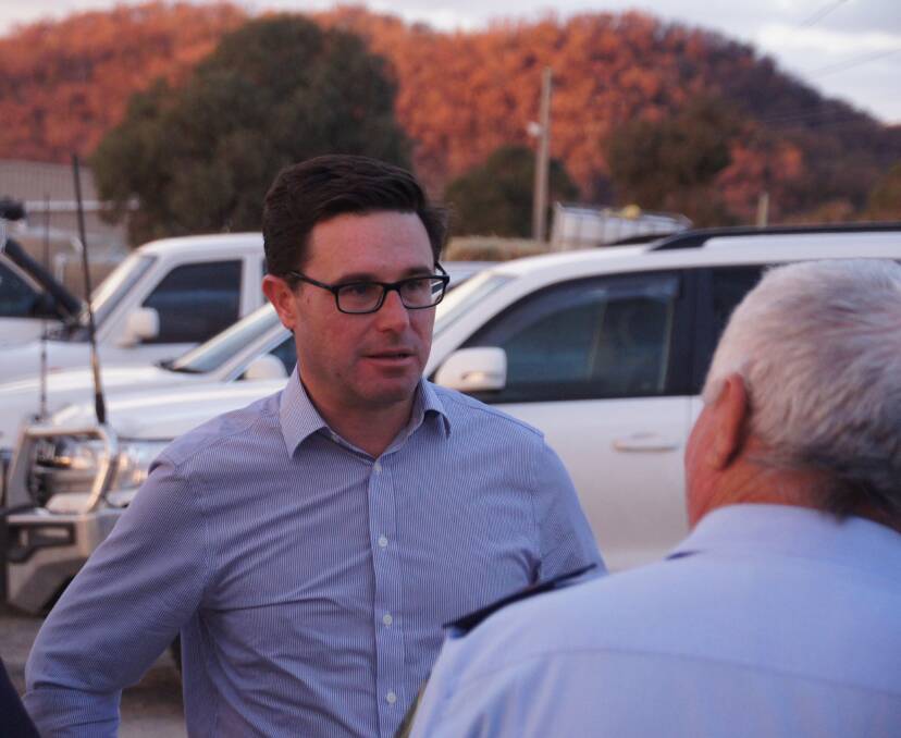 Minister for Water, Drought, Rural Finance, Natural Disaster and Emergency Management David Littleproud visits the Rural Fire Service in Stanthorpe, Queensland.