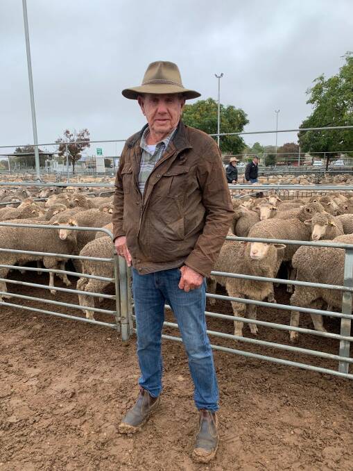 DEARER: Roy Russell, Mildura, was at last week's Ouyen sale where lambs were up to $10 ahead dearer, and mutton was $10-$20 dearer.