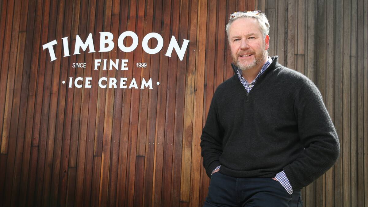 TASTY: Timboon Fine Ice Cream founder Tim Marwood is excited to launch three new flavours inspired by the coronavirus pandemic to celebrate the business' 21st birthday. Picture: Mark Witte.