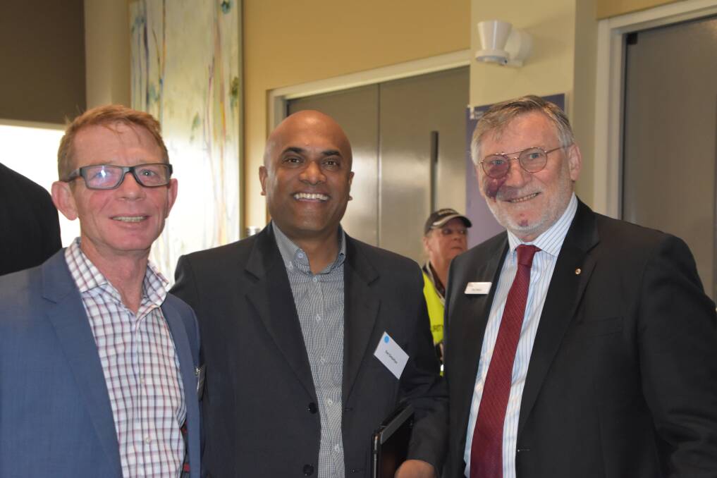 CANDIDATE: United Dairyfarmers of Victoria president Paul Mumford, Agriculture Victoria's south-east regional dairy services manager Del Delpitiya and Dairy Australia director Paul Wood.