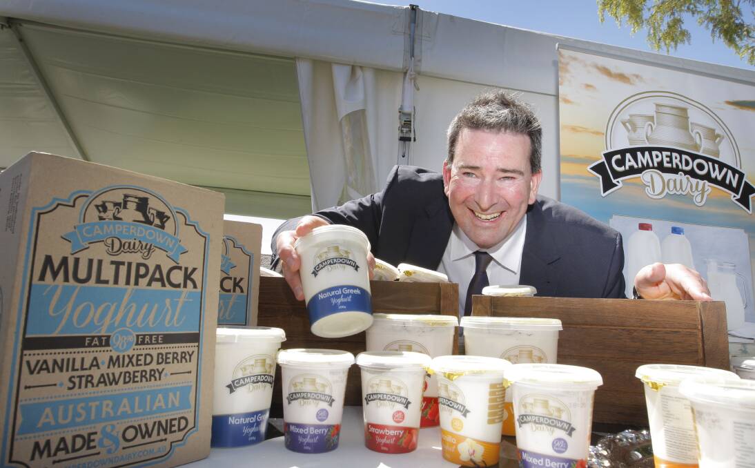 New era: Peter Skene says production is ramping up at its new Camperdown factory while closing the old site where fresh milk has been produced.