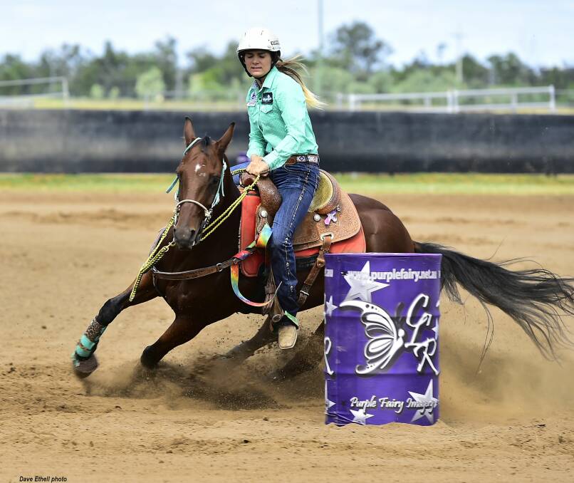 Teal Ayers: From Roma this young competitor will be a strong chance in cowgirl events. . - Picture: www.dephotos.com.au