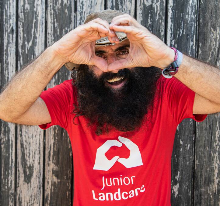 Junior Landcare ambassador and ABC presenter Costa Georgiadis urges kids to write a Love Letter to the Land. Picture by Landcare Australia