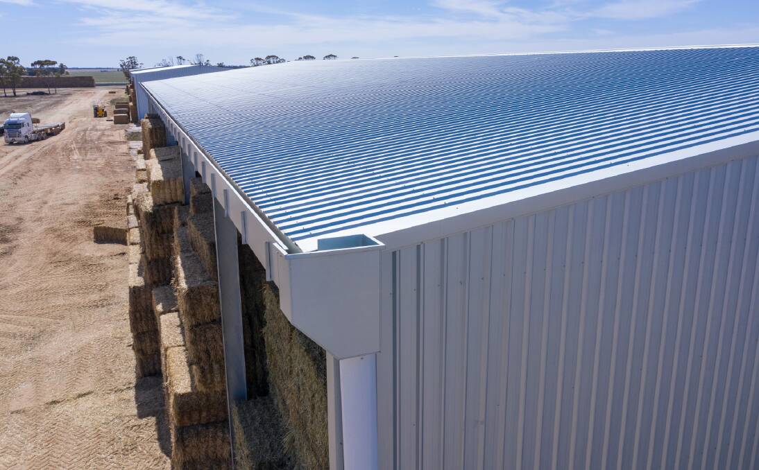 SOLID: Entegra sheds have Taperflow gutters that can handle high water volumes.