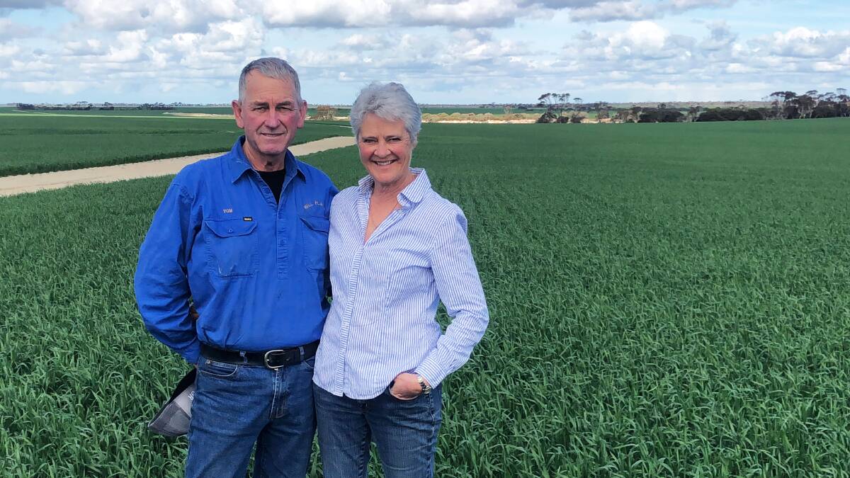 Inspired: Tom and Victora Brown were some of the first farmers in the region to adopt precision agriculture techniques. Picture: Supplied