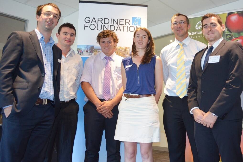 Participants in the 2014 NZ Study Tour: Chris Potts, Kallan Young, Thomas Lindsay, Katherine Snell, Bradley Missen and William Ryan.