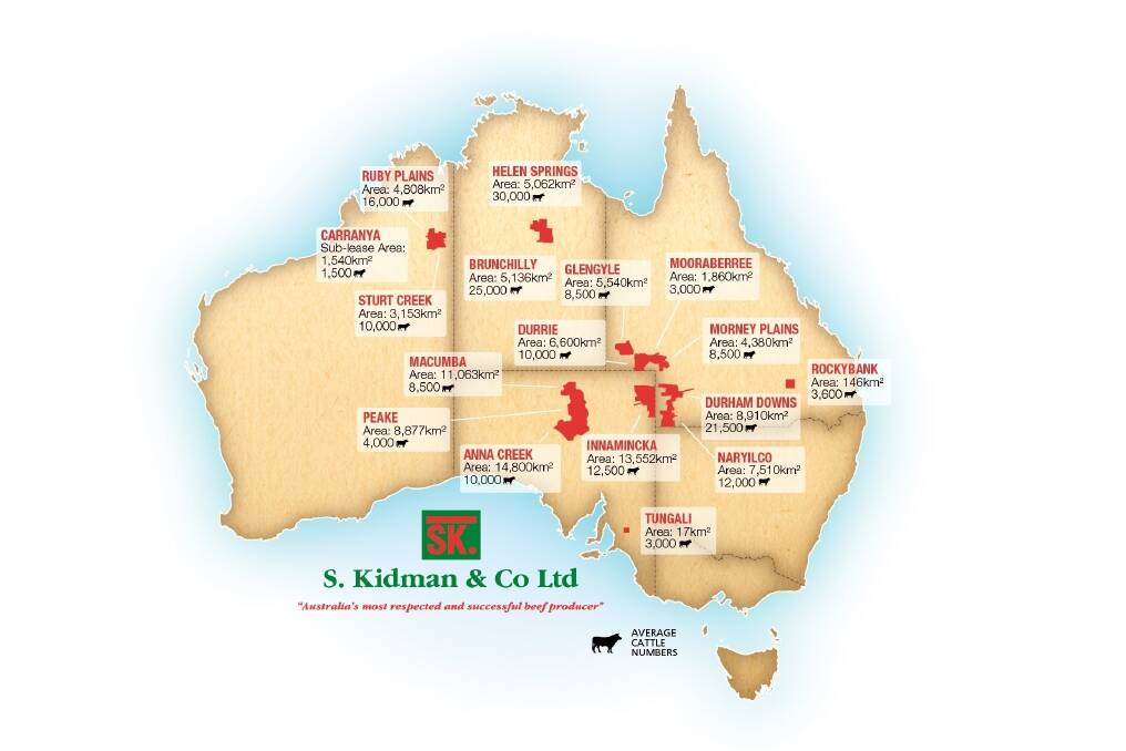 The Kidman empire's vast pastoral holdings.