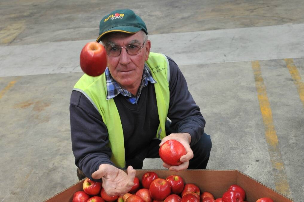 Apple grower John Robson, Batlow.