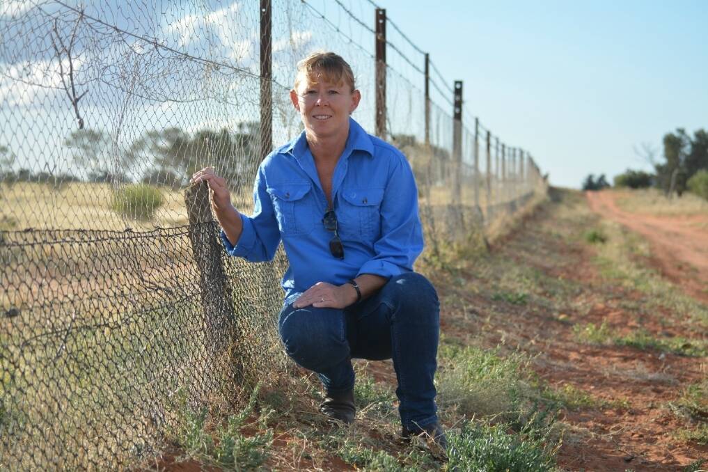 Dingo fence boundary rider, Shelley Ralph, Broughams Gate via Broken Hill, works with her husband, Ty, managing a 60-kilometre stretch of the fence on the NSW-South Australia boundary, north of Broken Hill.