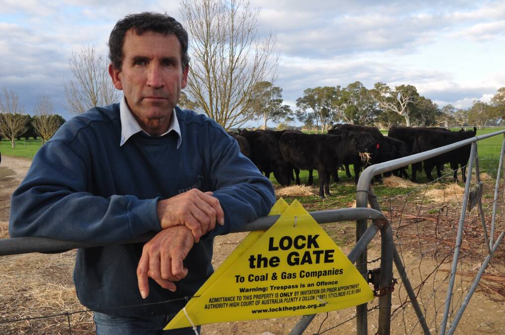Kalangadoo farmer David Smith says he is deeply concerned about the effects of fracking on underground water and human health.