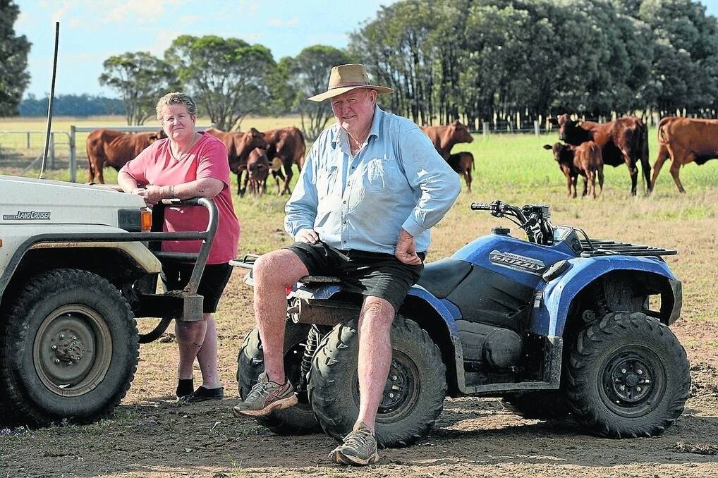 Dave and Lorraine Butler from Goonellabah, farm sitting Cooinda, Goondiwindi, for the Sharpe family.
