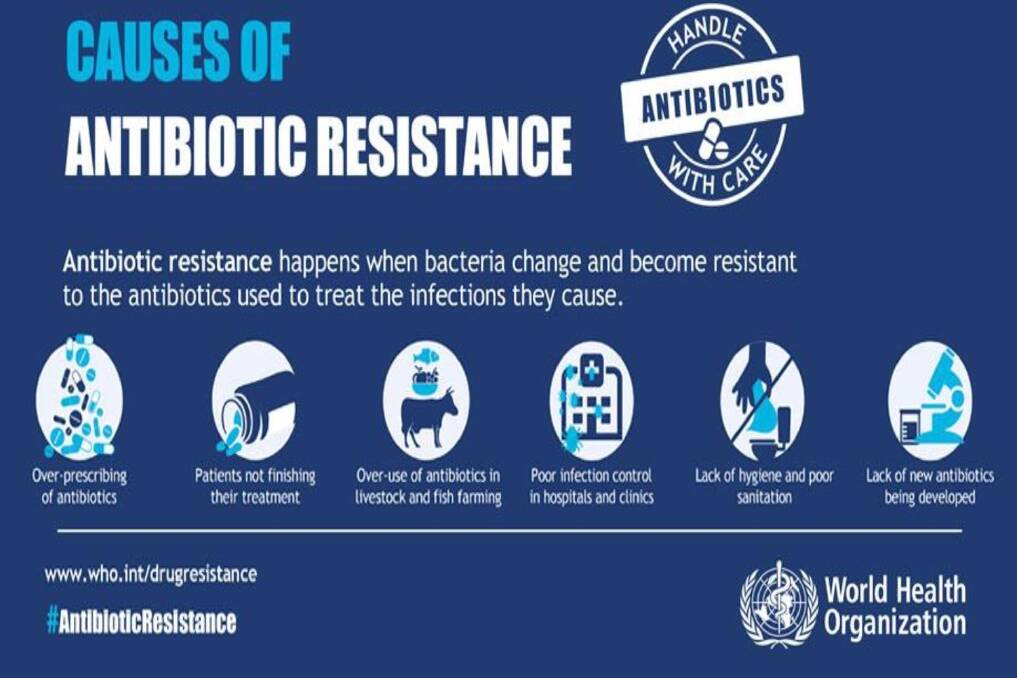 Antibiotic resistance is a major world health issue.