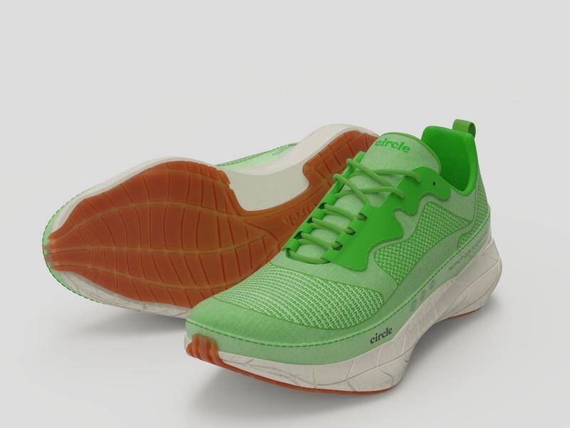 Circle running shoes are biodegradable and feature Australian merino wool. (PR HANDOUT IMAGE PHOTO)