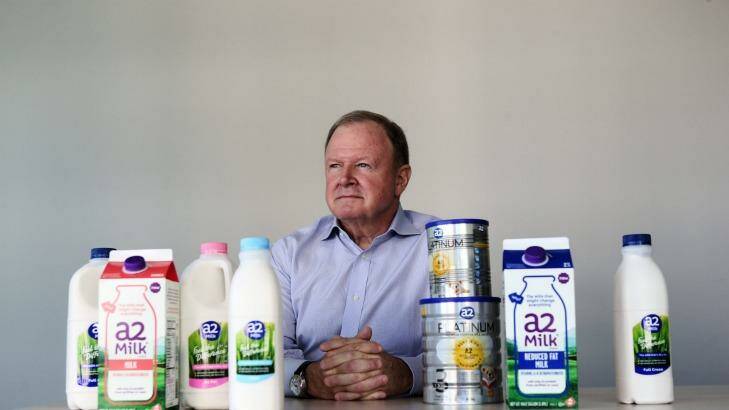 WARNING: A2 Milk chief executive Geoff Babidge warns the COVID-19 lockdown in Victoria has hit some of its sales to China.