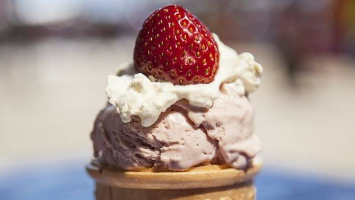 AVAILABLE: The Ekka's famous strawberry sundae will be available in August even though the Royal Queensland Show has been cancelled. 