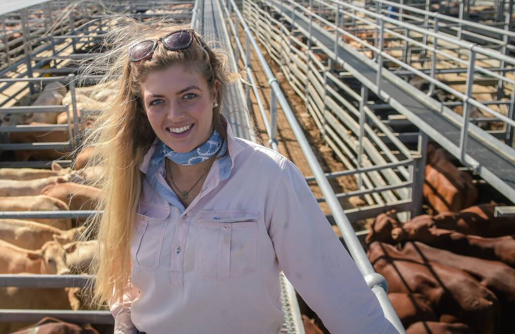 Hazel Nichols, originally from England, has been working in the Moranbah and Alpha districts on stations, but has to leave now to get sponsored work in the city. Photo - Kelly Butterworth. 