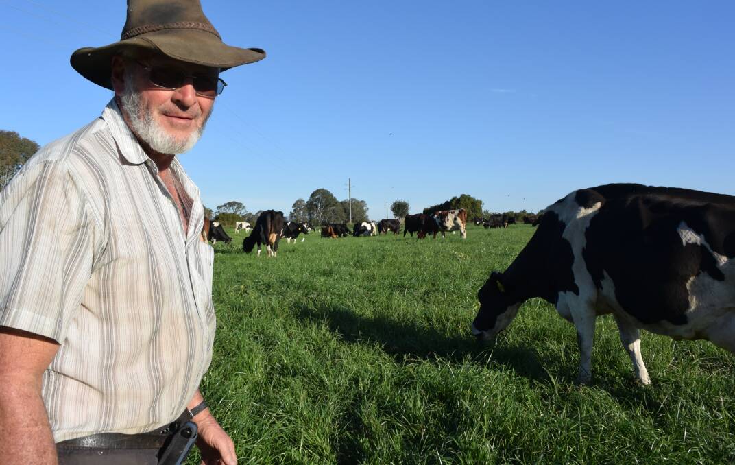 ICONIC: Dairy farmer Ivan Wendt on the property that will become a council treatment plant. Dairies continue to close across Australia.