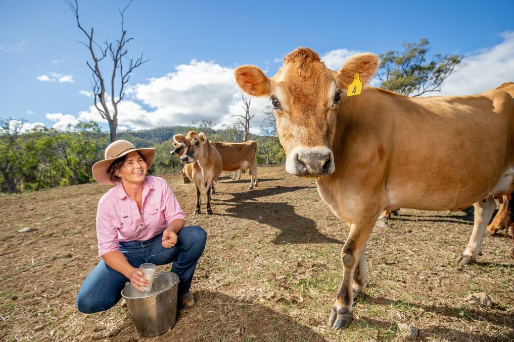 Dairy farmer Kay Tommerup has been named an #eatqld champion. Photo: Luke Marsden