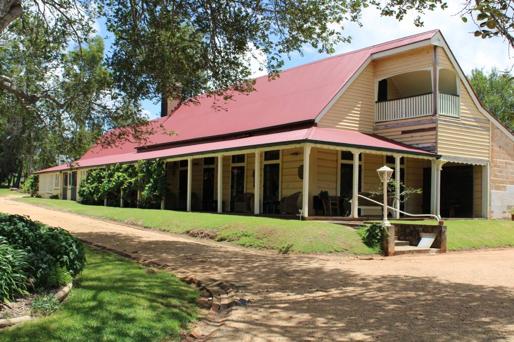 The stately heritage listed Taabinga Homestead in the South Burnett was built by the Haly Brothers in 1846.