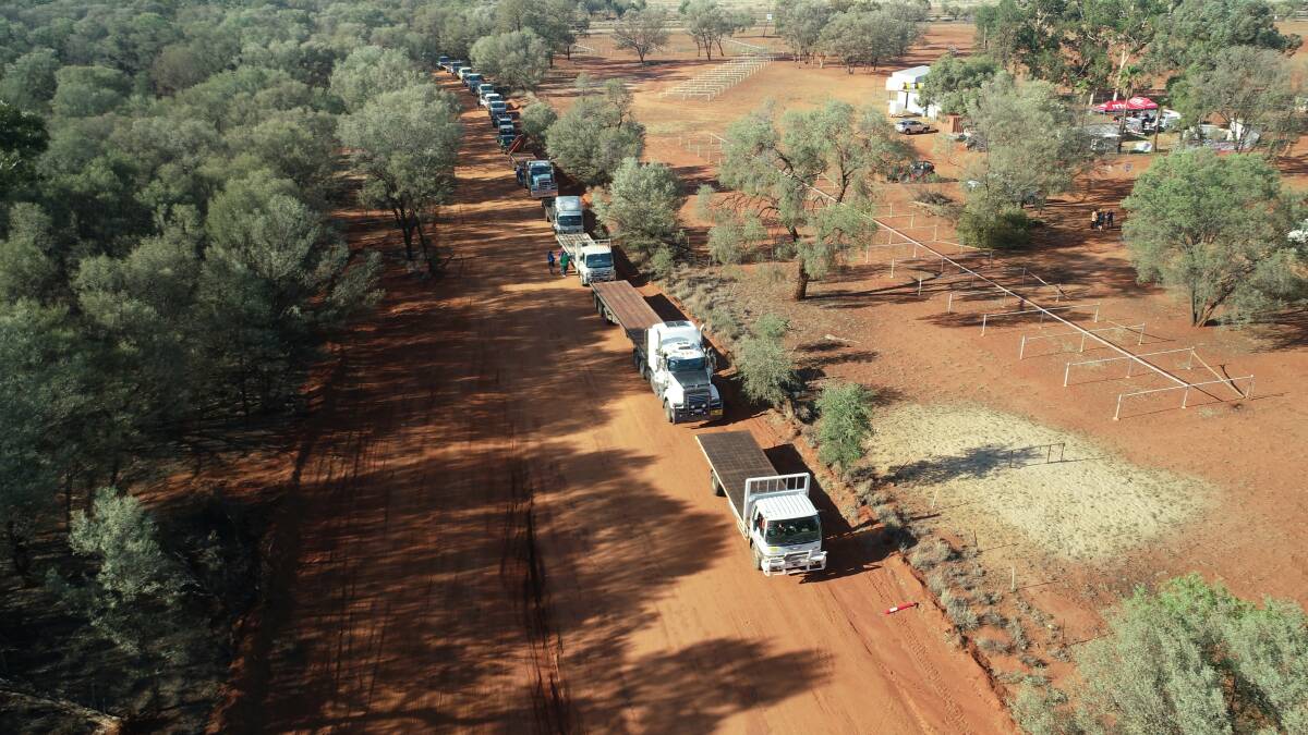 The 2200 tonnes of feed was distributed to 250 Charleville graziers. 