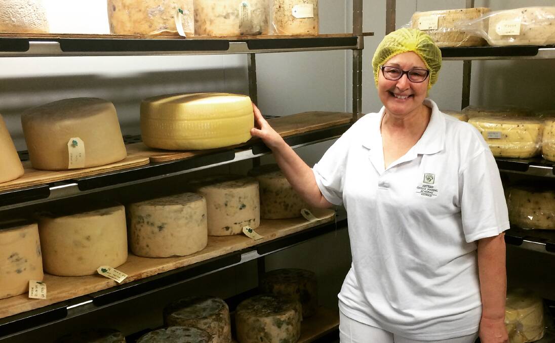Gina Dal Santo in the TAFE SA cheese aging room. Picture supplied