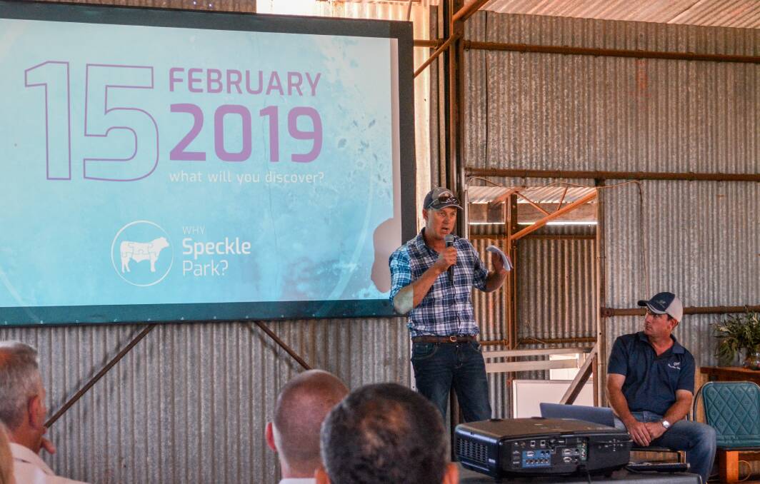 Maungahina stud co-principal Mark McKenzie from New Zealand discussed the substantial growth of Speckle Park genetics going into the dairy industry. 