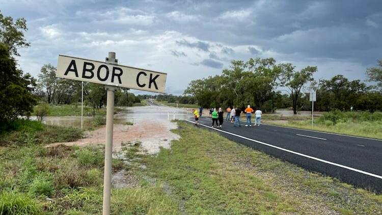 The council has closed the Gregory Highway at Abor Creek, north of Capella. 