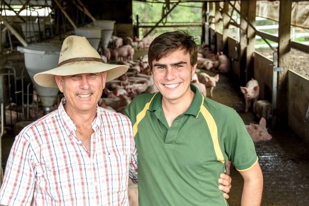 Russell and Hamish Bishop of Sunnynook Farms, Murgon.