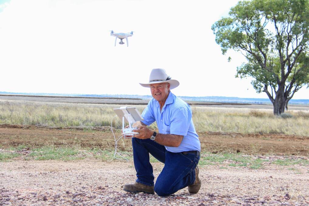 Gavin Burey and his drone. 