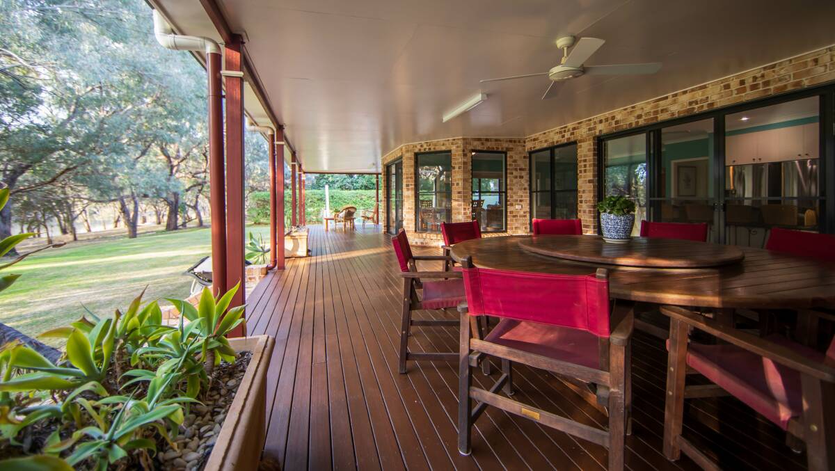 The attractive homestead also features tiled living areas, a formal entrance, and a wrap around verandah. Picture supplied