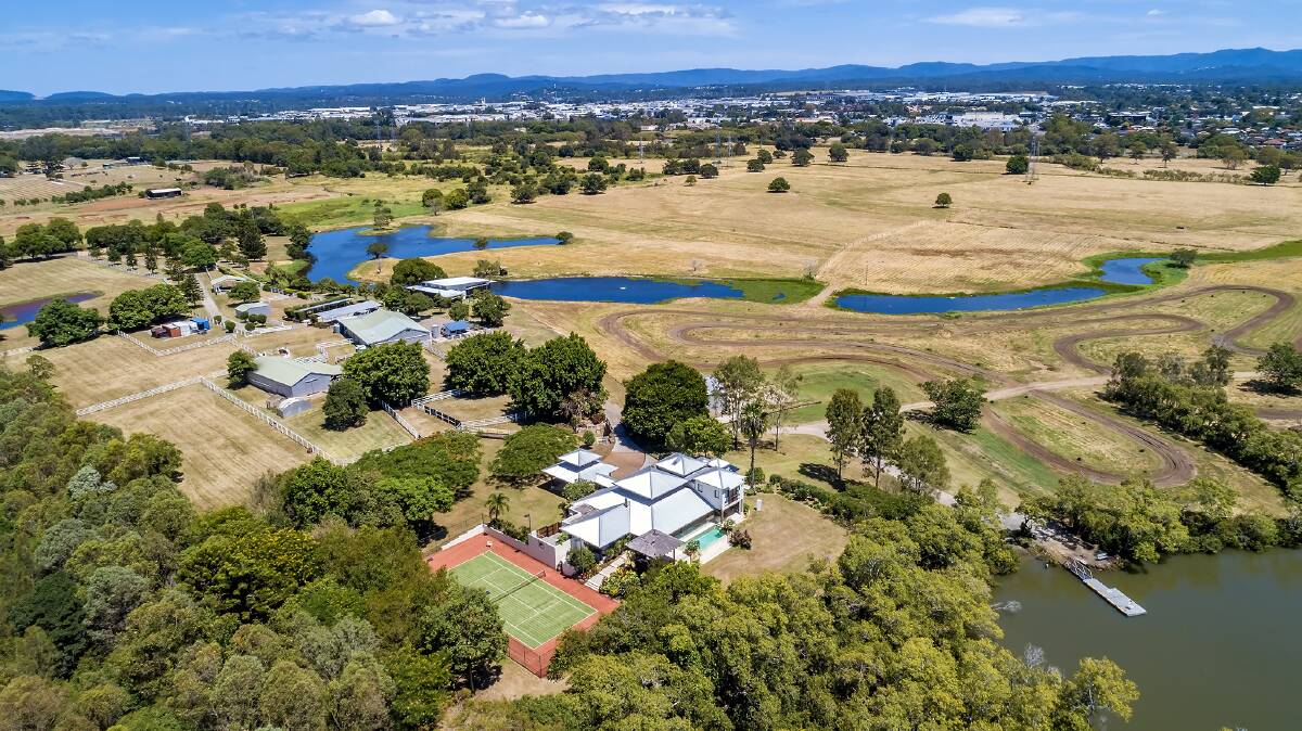 A luxury 62 hectare waterfront property located less than 20km from Brisbane's central business district is on the market. Picture - supplied