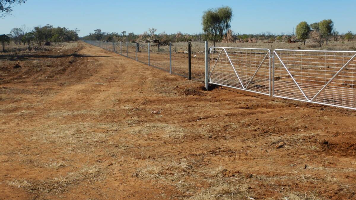 There is 105km of new exclusion fencing on Burrenbah. Picture supplied