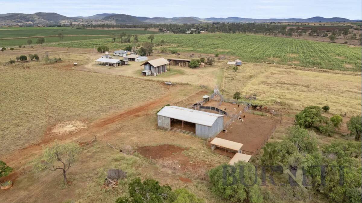 Improvements include two machinery sheds, a hay shed, workshop, and six 50 tonne silos. Picture supplied