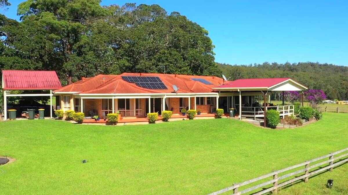 Cedar View's spacious brick home has magnificent views of the countryside. Picture - supplied
