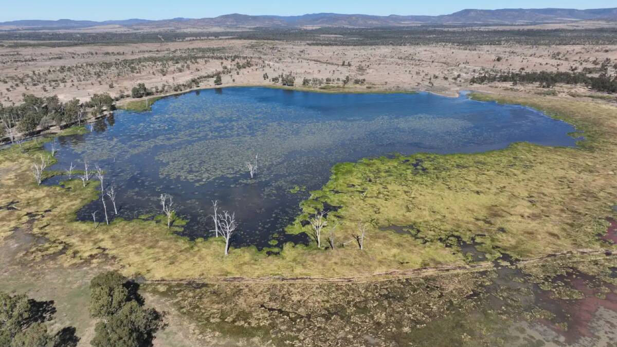 The very well watered property has multiple dams, bores, seasonal creeks and a large lagoon. Picture supplied