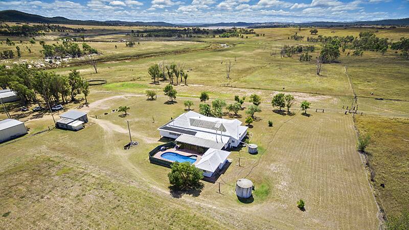 WATER FRONTAGE: Rookwood, a 2299-hectare property on Leslie Dam near Warwick, is on the market.