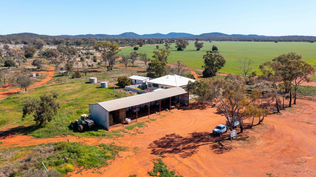 Improvements include a five bedroom homestead and a large machinery shed.