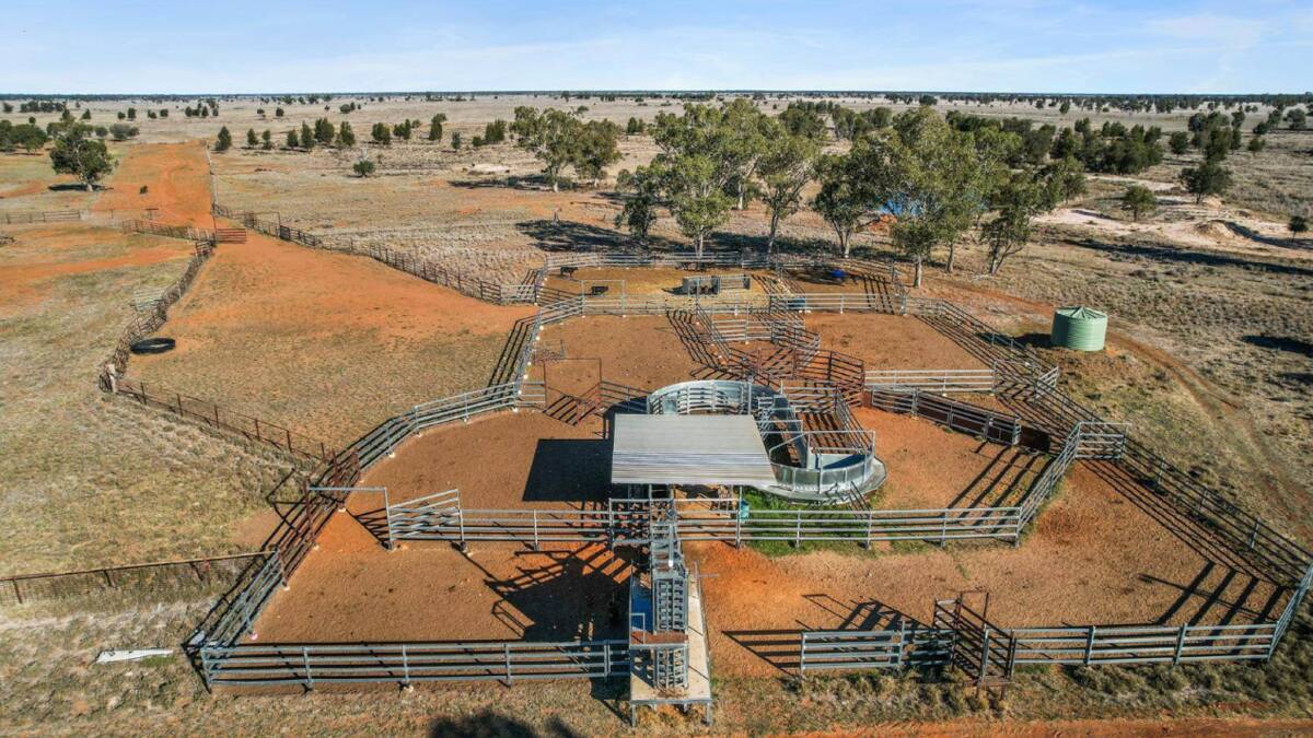 There are two sets of cattle yards. Picture supplied