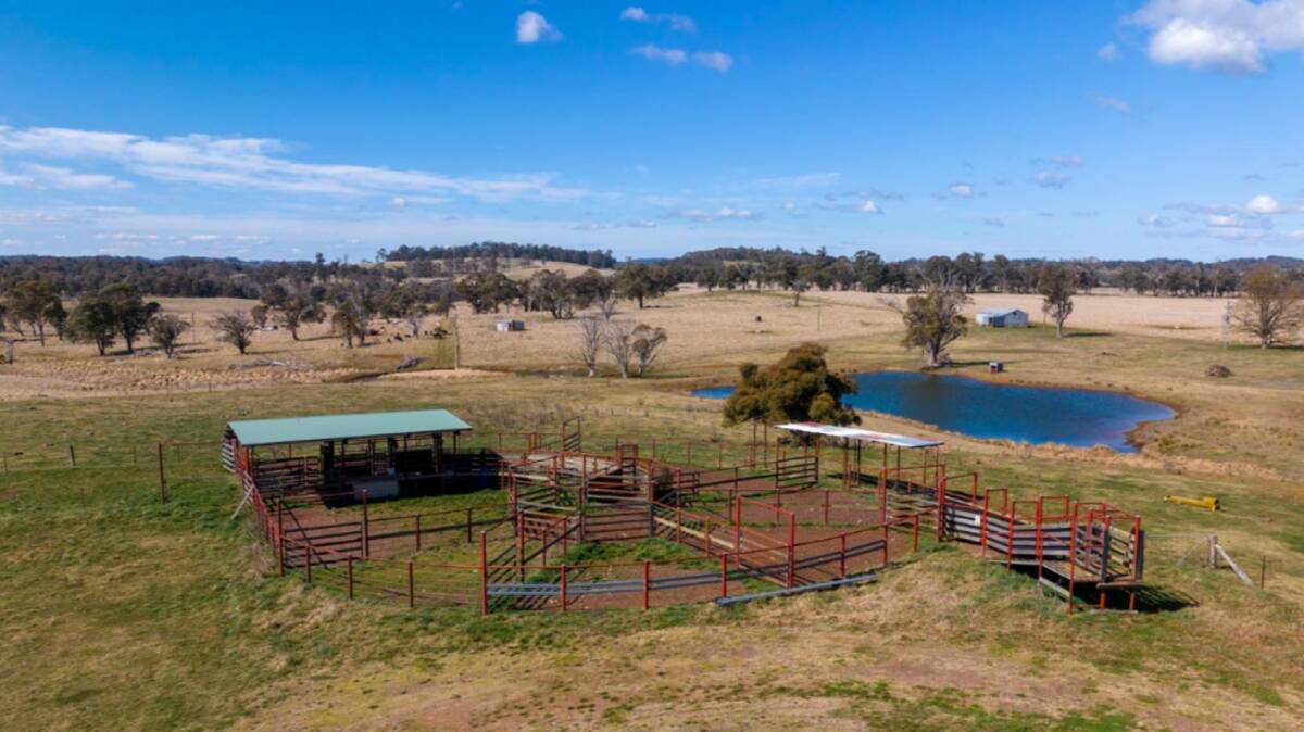There is a quality set of 300 head capacity steel cattle yards. Picture supplied