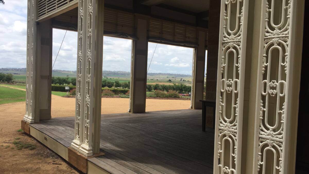 Sweeping views from the lower verandah of the Glengallan Homestead across the eastern Darling Downs' magnificent farmland. 