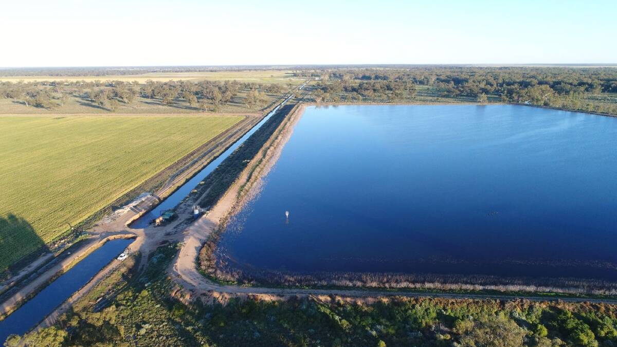 There is a 915 megalitre water storage. Picture - supplied