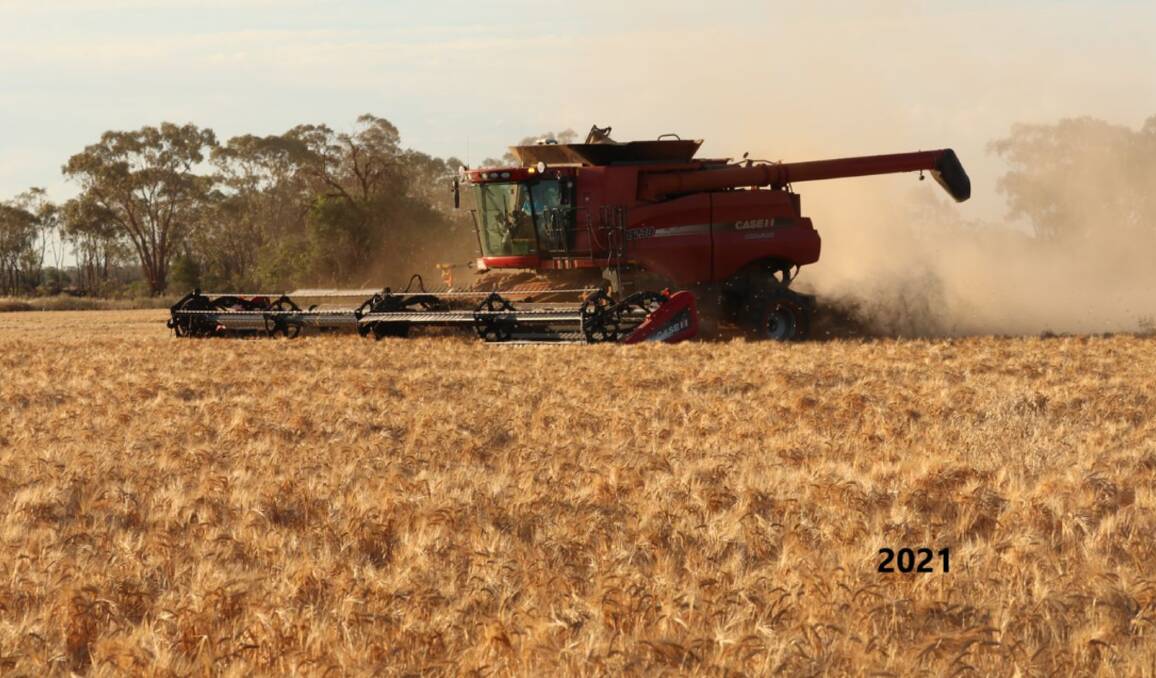 The past three years has seen about 3200 tonnes of grain harvested annually. Picture - supplied