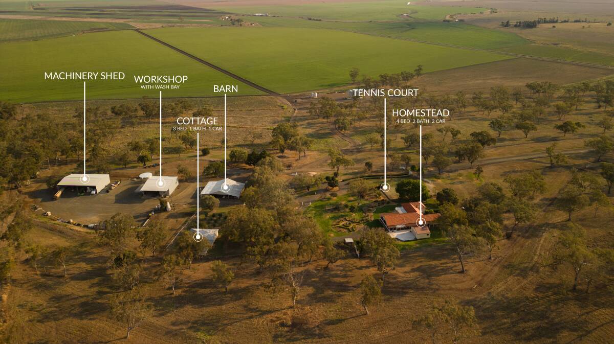 The 195 hectare property Balgownie had been extensively developed to the highest possible standard. Picture supplied