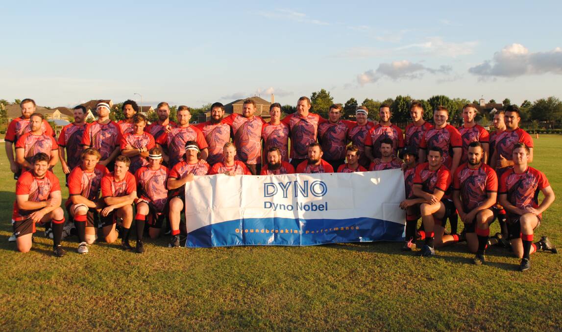 2018 US TOUR: The Dyno Nobel Queensland Outback Barbarians playing in their Indigenous jerseys have beaten Houston 72-13.